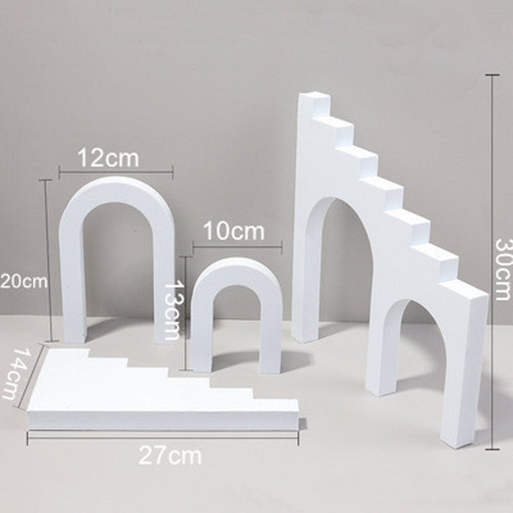 Photography Decoration Shooting Props Geometric Stereo Ins Wind Net Red White Photographic Prop