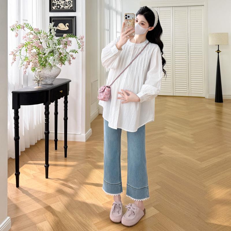 

2026 Spring French Loose-Fit Doll Blouse XL білий