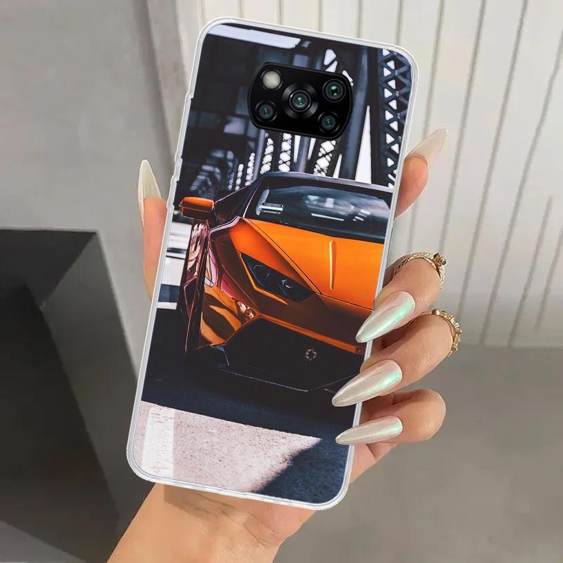Sports Cars Male Men Phone Case for Xiaomi Poco X5 X6 X7 Pro F7 Ultra M7 Redmi 15 15C 13 13C 12 12C 10 10A 10C 9 9A 9C 9T Shell
