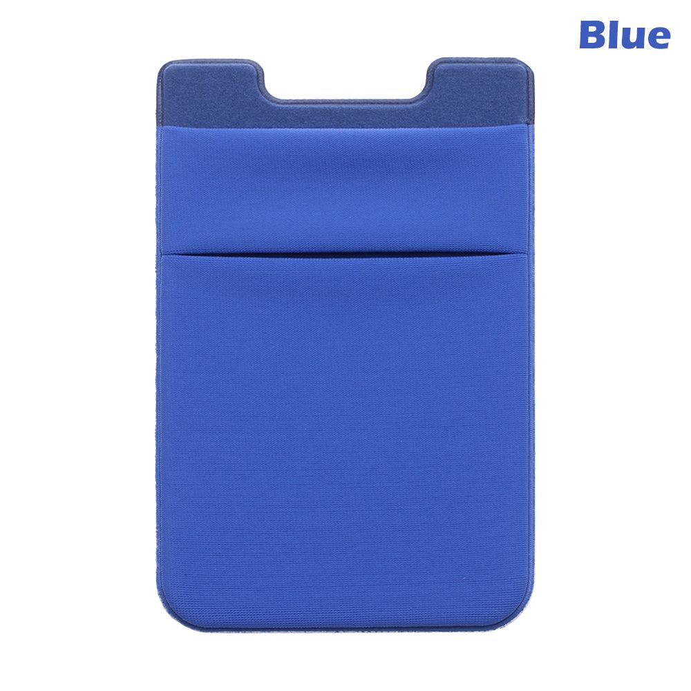 Elastic Adhesive Sticker Unisex Credit Cards Pouch Card Sleeve ID Card Holder Cellphone Pocket
