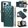 For Xiaomi Redmi Note 14 4G (164.84x78.15x8.16mm) Wallet Case with Straps,Rhombus Leather Stand Phone Cover
