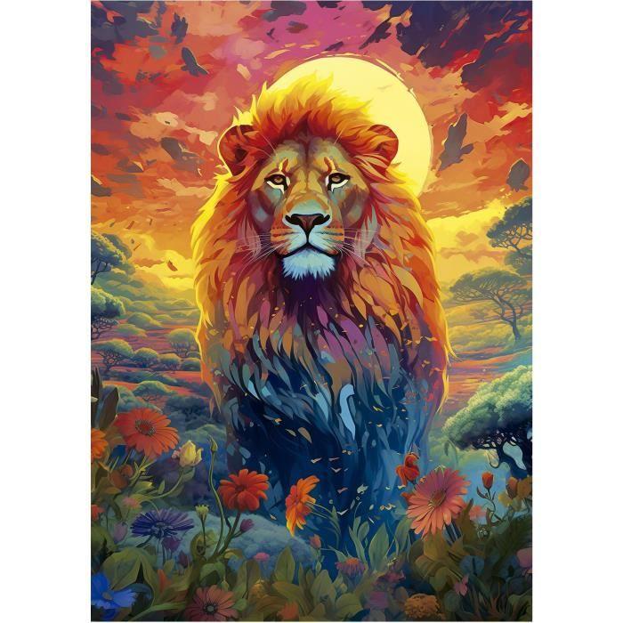 Puzzle - EDUCA - Regard Majestueux du Lion - 500 pièces