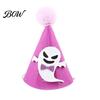 Holiday Pet Hat Halloween Pointed Hat, Cute Ghost Witch Pumpkin Cat Pom-pom Comfortable for Cats And Small Dogs Party