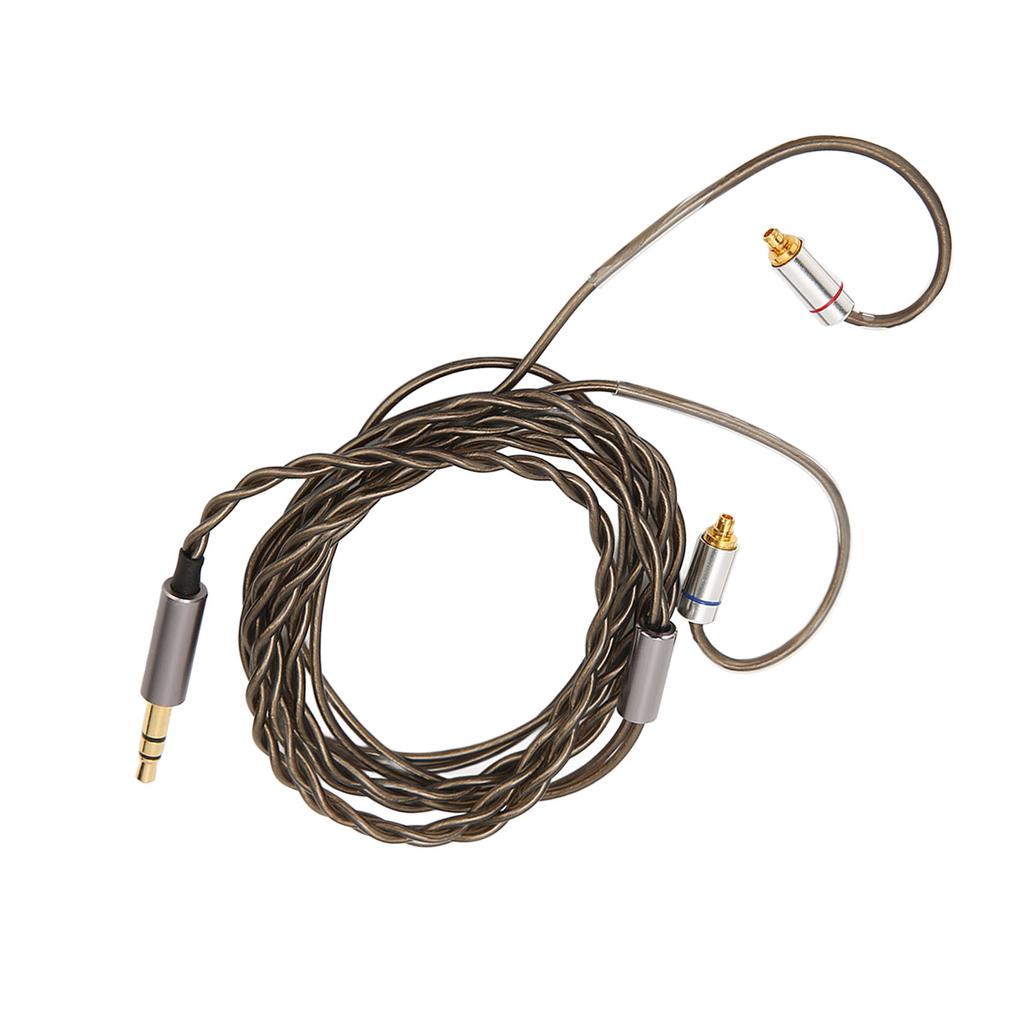 MMCX Earphone Cable 3.5mm Plug Silver Plated Copper Core Earbuds Upgrade Wire for Sennheiser IE300 IE600 IE900 3.9ft