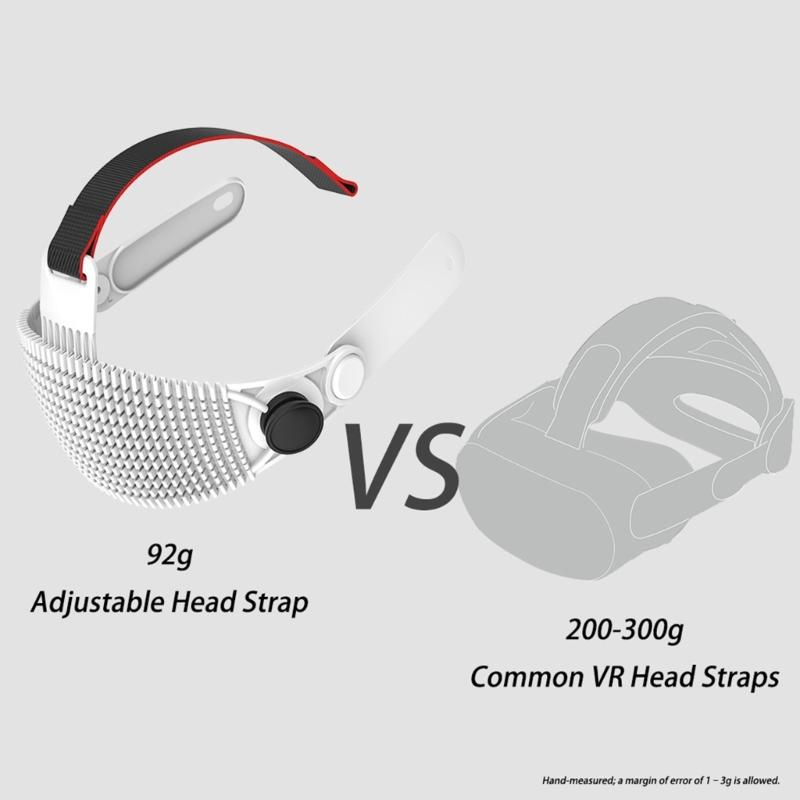 Fascia per la testa regolabile per visore VR Migliora il design ventilato e il silicone morbido traspirante
