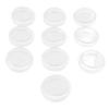 10 stycken petriskålar med lock Genomskinlig plastodlingsskål för laboratorium Skola Vetenskapsprojekt 35 mm diameter 10 mm