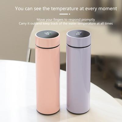 200ML Smidig Termosvattenflaska Intelligent Temperaturvisning Vakuumflaskor i Rostfritt Stål Termosar med Filter Te-kopp