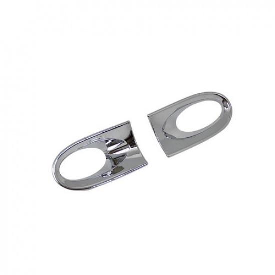 ABS Chrome Front Fog Light Lamp Cover Trim For 2010-2011 Honda CRV CR-V