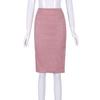 Vår Høst Chic Blyantskjørt Kontorlook Naturlig midje Knelengde Solid S-XL