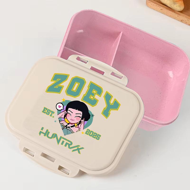 Portable Office Pink kpop Lunch Box Anime Food Storage Containers for k Pop School Picnic Lunchbox Office Dinner Case Gift