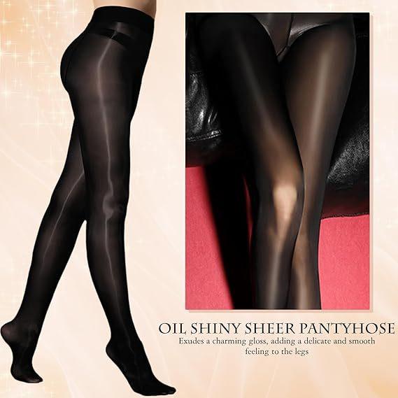 Different-Colored Horse Oil Stockings, Large-Size Stockings, Oily And Silky, Thin Socks, Bare-Leg Artifact, Women Wear Water Light Outside