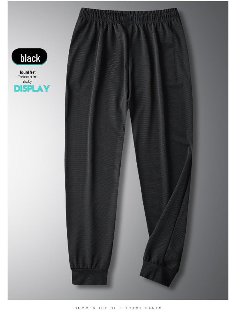 

Мужские летние сетчатые быстросохнущие спортивные брюки свободного кроя из шелка 3XL [145-160 lbs]