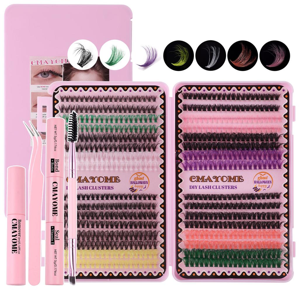 Color D Song Single Cluster False Eyelash Set 8-16Mmdiy Segmented Grafting Thick Eyelashes