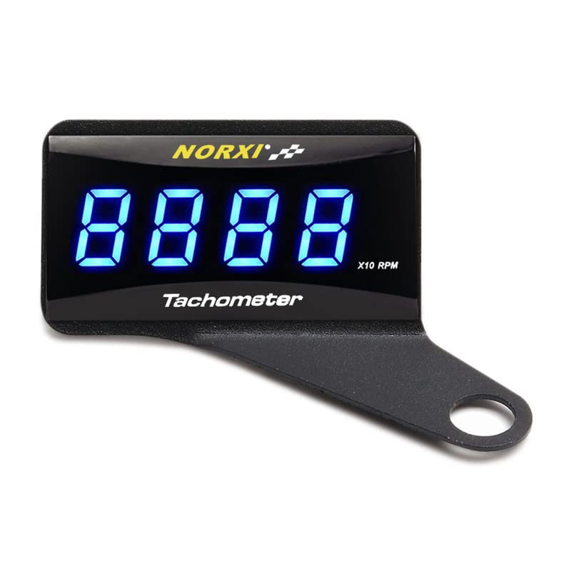 

Digital Tachometer, Motorcycle Meter, Bicycle Tachometer, Electric Tachometer, RPM Tester, Tachometer, Waterproof Design Right bracket included синий