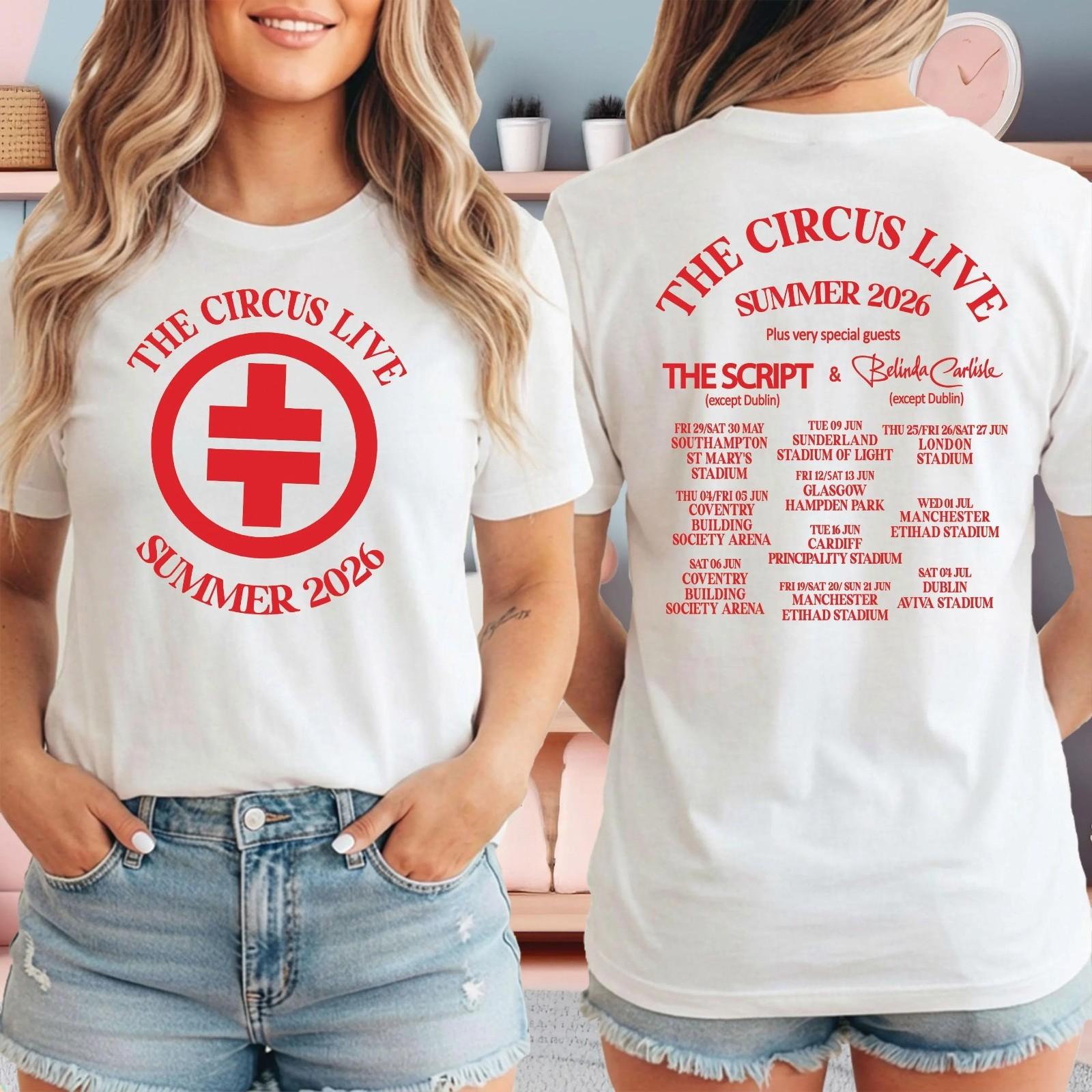 The Circus Live 2026, Music Pop Tour Sweatshirt, Take That Circus Live T-Shirt XXXXL