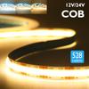 DC12 24V COB LED Strip Light 528Leds/m Flexible Tape Ribbon High Density Linear Lighting 3000-6500K RA90 Led Lights Room Decor