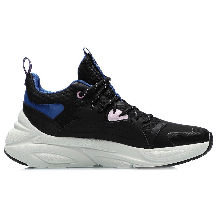 LiNing Starfire Fabric Synthetic Leather TPU Shock Absorbing Non-Slip Wear-Resistant Breathable Lightweight Low-Top Casual Shoes AGLR018-3
