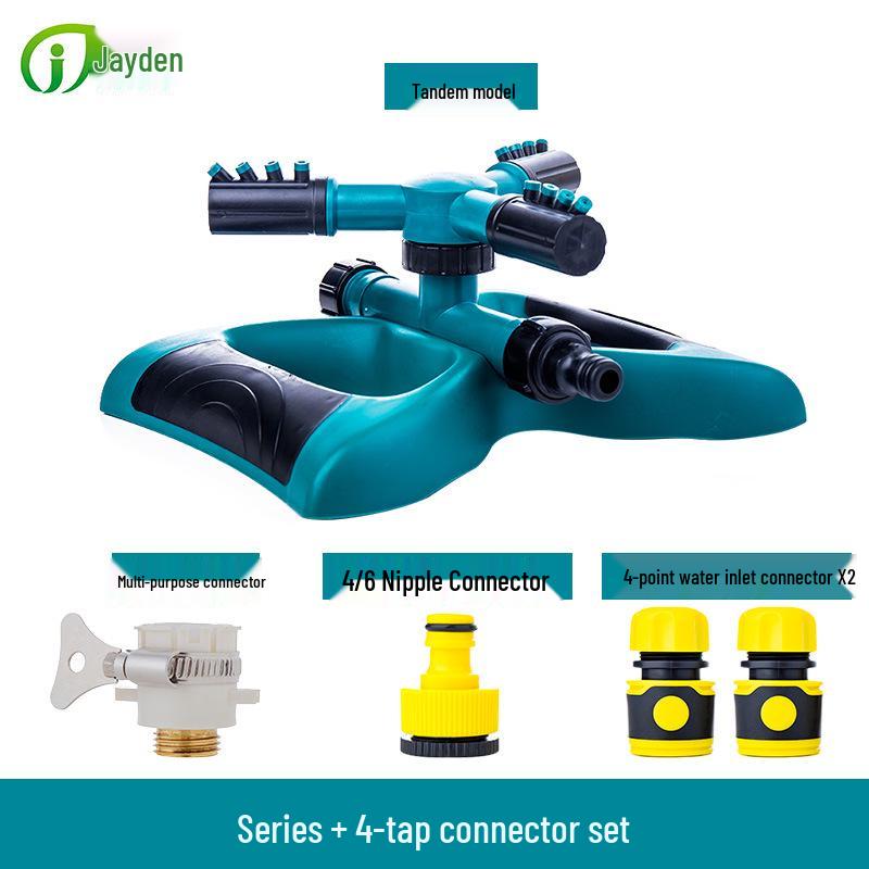 360° Garden Rotating Sprinkler for Lawn Irrigation & Roof Cooling