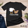 This Is Fine Meme Funny Capybara Dog Pelican Nihilism Joke Unisex T-shirt