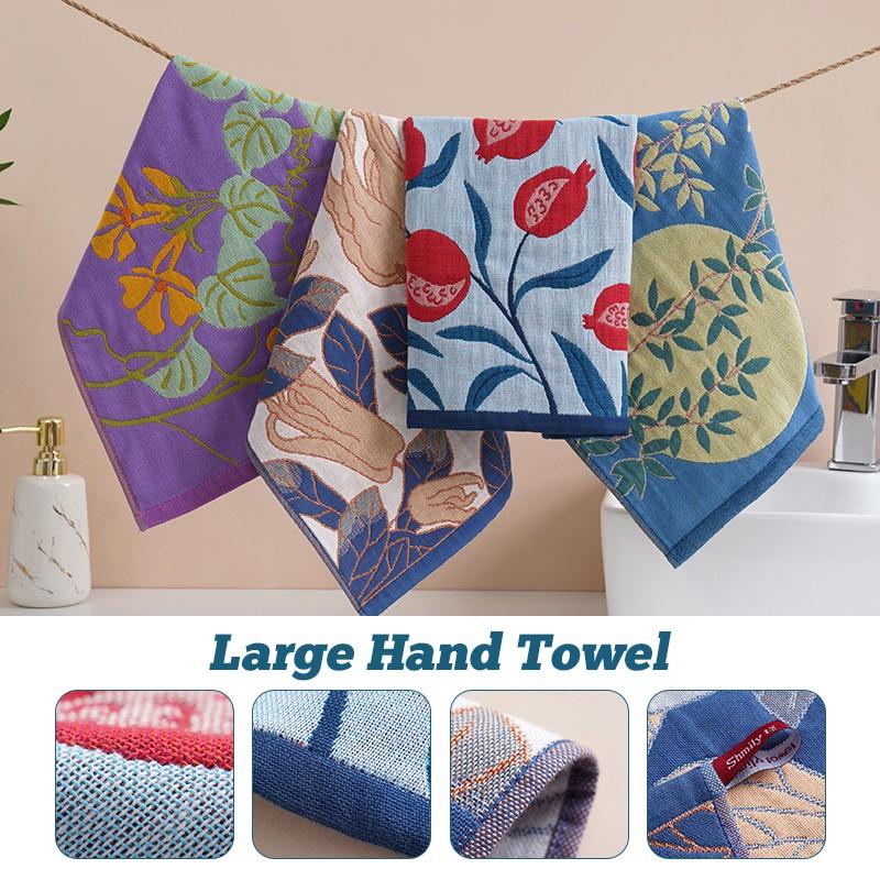 34x40cm 4Layer Cotton Towel Large Hand Towel Kitchen Gauze Pure Cotton Dish Cloth Towel Quick Dry Decorative Home Decor