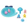 Baby Shower Bath Toy 6 Floating Animals BB Squeaker Spoon Basin Water Play Bathtub Toys