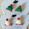 5Pcs Headwear Christmas Hat Hairpin Hair Accessories Christmas Decor Knitted Christmas Hat Clip Mini Festival Barrettes