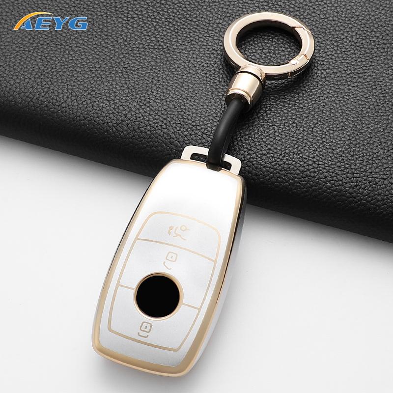 Tpu Car Reomte Key Cover Case Shell For Mercedes Benz A C E S G Class Glc Cle Cla W177 W205 W213 W222 X167 Amg Auto Accessories
