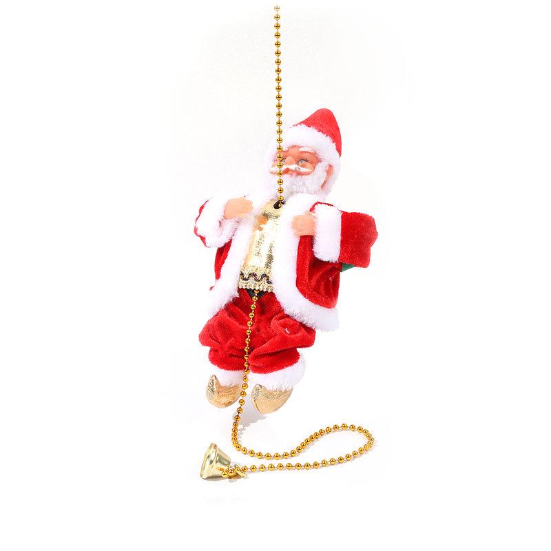 Electric Climbing Santa Claus Doll Christmas Ornament