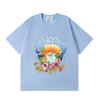 Grenzüberschreitend auf Lager exklusiv Casablanca Doppelgaze reine Baumwolle Unisex T-Shirt Hip-Hop lässig Kurzarm locker Rundhals