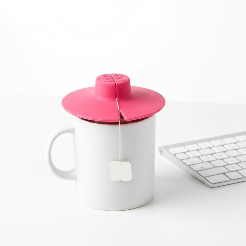 Silicone Tea Bag Partner With Handle Tea Bag Holder & Squeezer Reusable Mugs Lids Easy To Use Dishwasher Safe