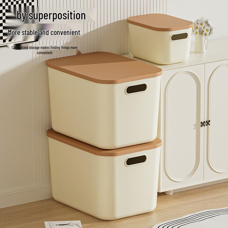 Velký domácí úložný box na hračky a oblečení s víkem