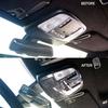 Carbon Fiber Roof Reading Light Lamp Cover Trim Kit For Dodge Charger 2011-