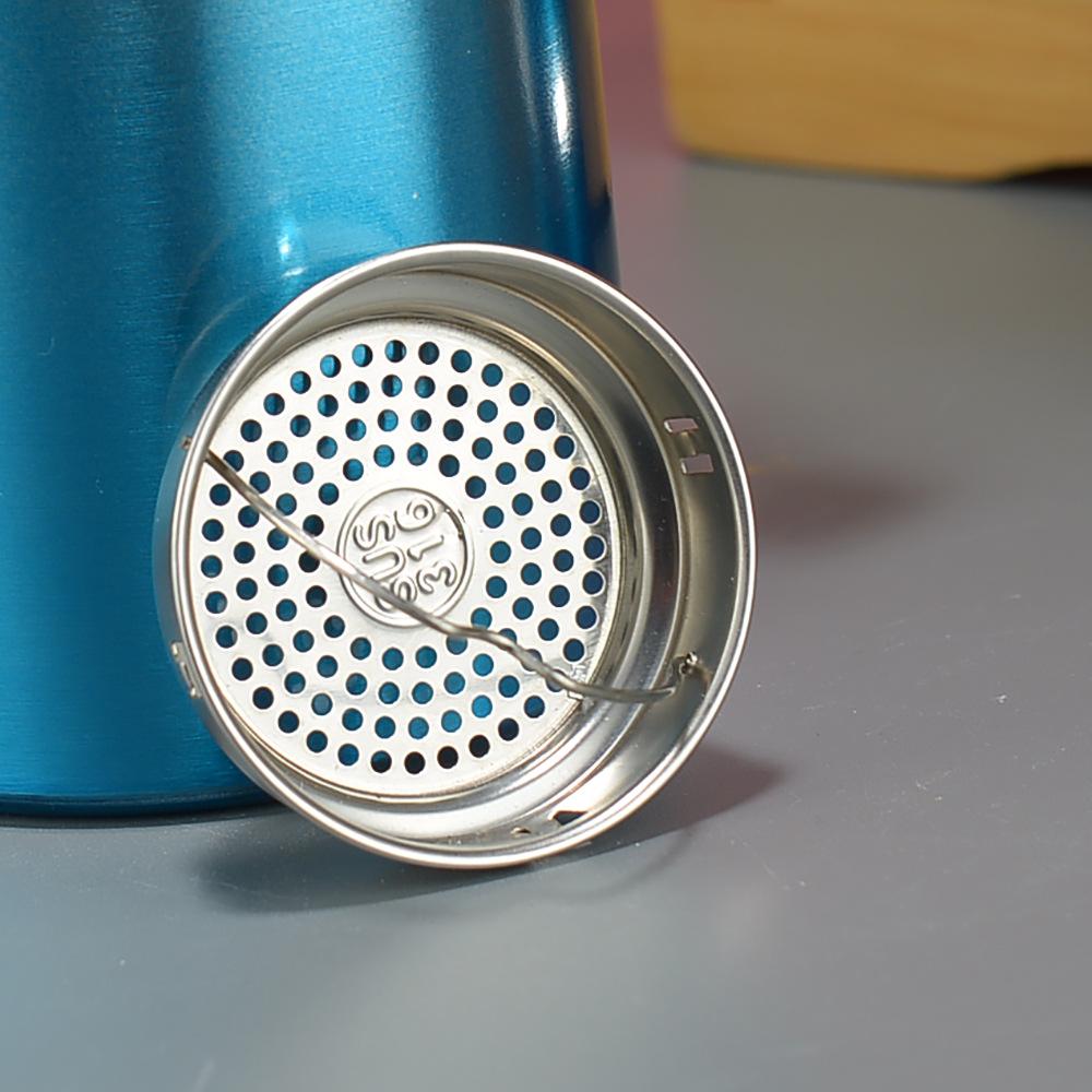316 Stainless Steel Insulated Cup with Tea Infuser and Handle Rope