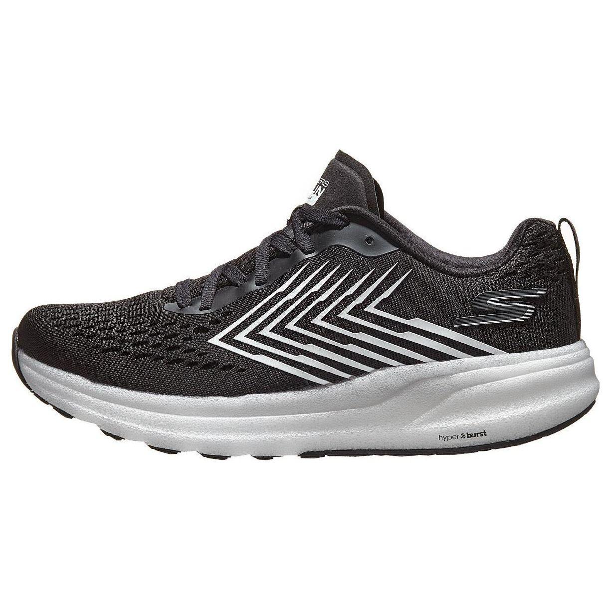 Skechers Go Run Ride 8 На шнурках Ткань Амортизирующие Прочные Низкие Беговые Кроссовки Мужские Кроссовки Черный Белый 220218-BKW 43
