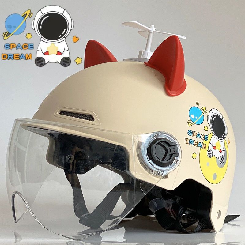 Helmet Electric Car Men and Women Sun Protection Four Seasons Universal Electric Car Bamboo Dragonfly Half Helmet Summer Hood