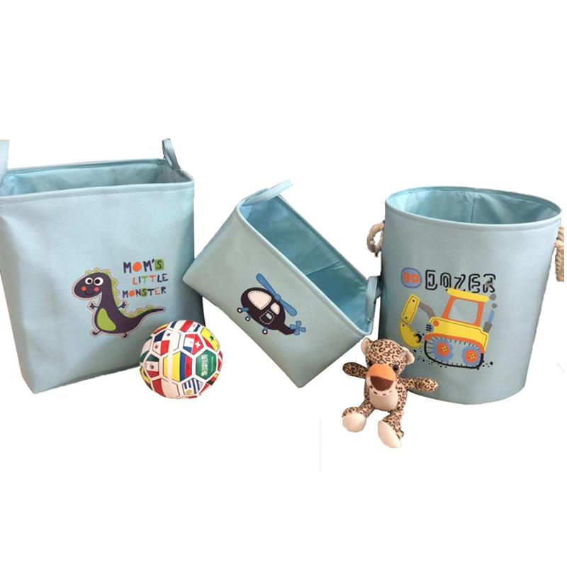 Cartoon Thicken Laundry Basket Dirty Clothes Sundries Storage Basket For Kids Toys Organizers