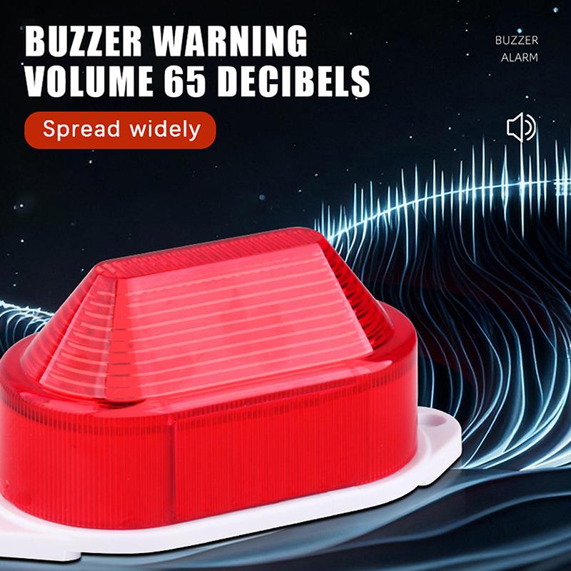 High Intensity LED Strobe Beacon & Loud Siren Alarm, 12V/24V/220V DC/AC, IP65 Waterproof, For Vehicle/Truck/Industrial Safety
