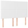 Tête de lit - MAISON EXCLUSIVE - 144 x 5 x 118/128 cm - Similicuir - LED intégrée - Hauteur réglable