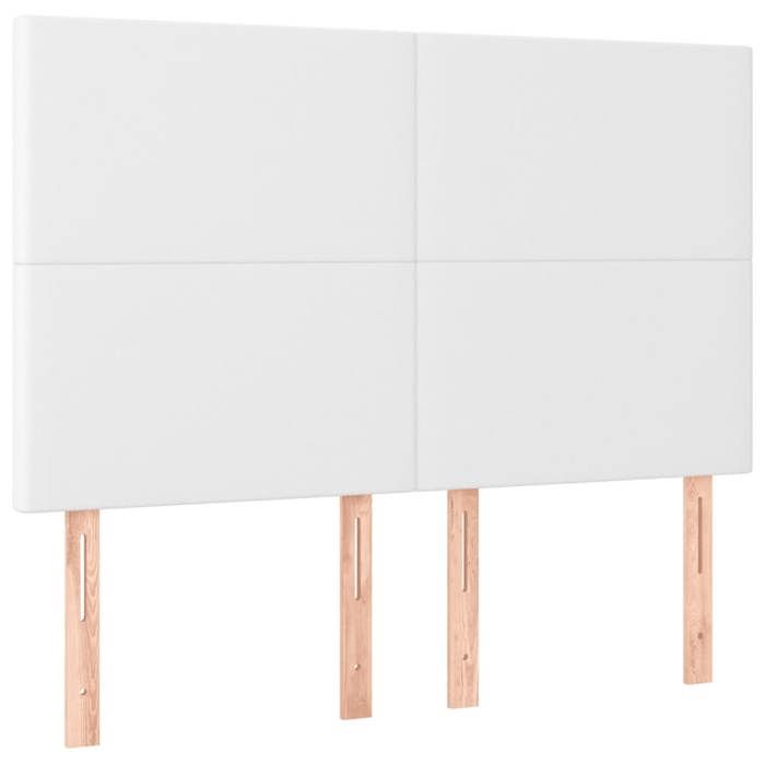 Tête de lit - MAISON EXCLUSIVE - 144 x 5 x 118/128 cm - Similicuir - LED intégrée - Hauteur réglable