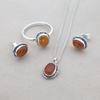 Conjunto de Joyería de Cornalina, Joyería de Plata, Joyería Hecha a Mano, Regalo de Cumpleaños