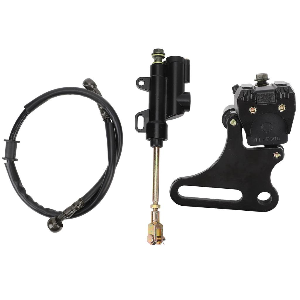 Rear Brake Assembly Master Hydraulic Cylinder Caliper with Disc Brake Pad Coolster 15mm Wheel Axle For SSR 125cc 110cc