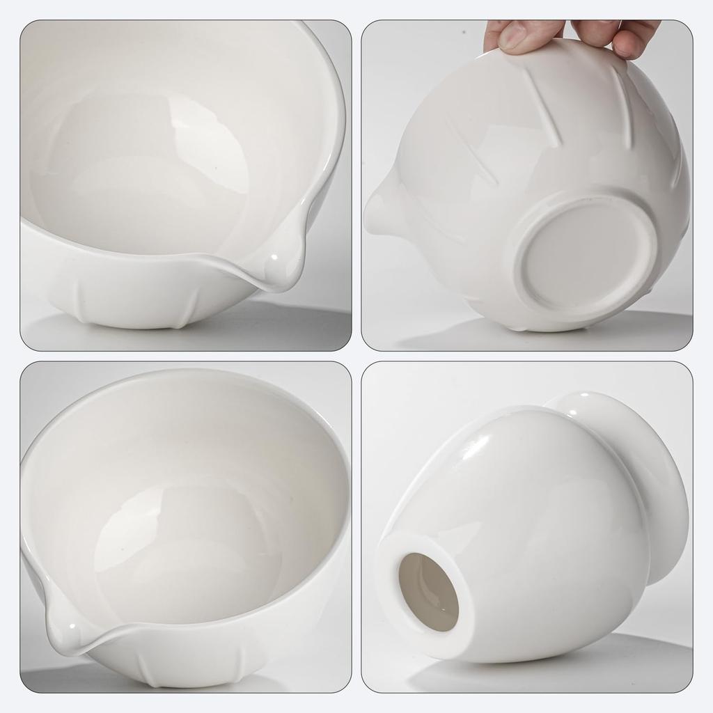 Matcha Bowl Set Matcha Tea Ceremony Tea Whisk Tea (500ml) - Set, Bowl, Stand, Scoop.