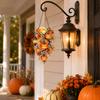 2D Flat Pumpkin Maple Leaf Hanging Ornament for Halloween Fall Seasonal Home Wall Decor