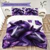 Purple Moonlight Unicorn Print Bedding Set, Kids Fantasy Bed Linen Duvet Cover Set(1 * duvet cover + 2 * pillowcase, without core)