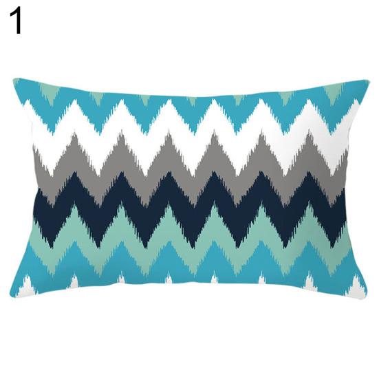 Geometric Circle Triangle Wave Pillow Case Cushion Cover Sofa Bed Car Cafe Decor