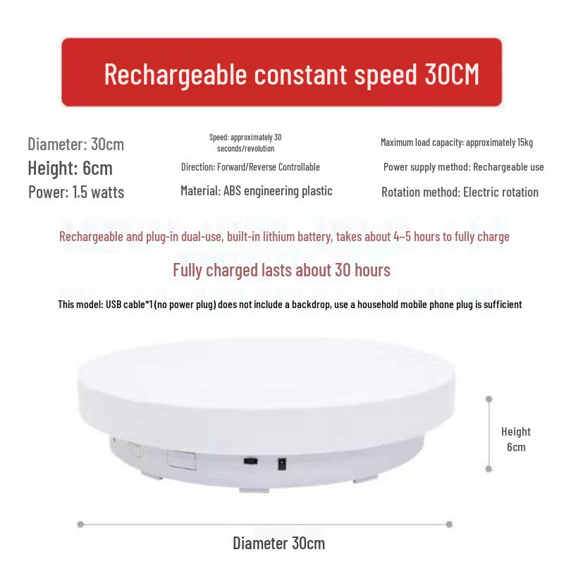 Automatic Rotating Display Stand with Remote for Photography and Live Streaming