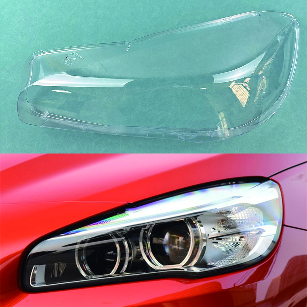 For BMW 2 Series F45 F46 216i 218i 220i 225i Wagon 2016~2019 Lampshade Headlamp Cover Lamp Shell Mask Headlight Shade Plexiglass