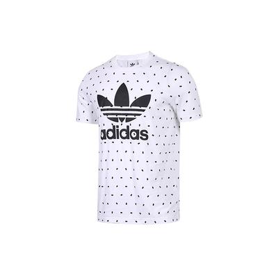 Originals Trefoil Polka Dot Großes Logo Kurzarm T-Shirt Herren Oberteile Weiß CZ1760