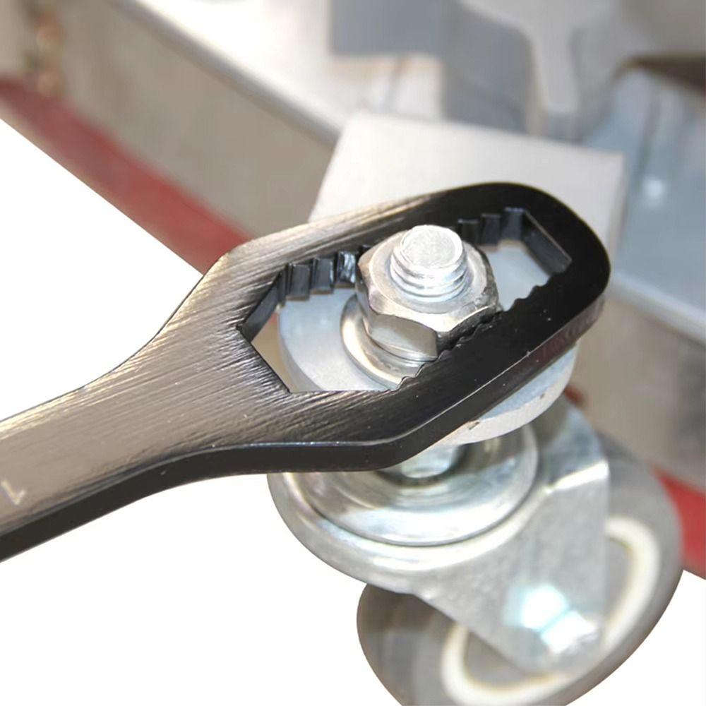 1Pcs Adjustable Double-Head Wrench Thickened Self-tightening Torx Spanner Bicycle Car