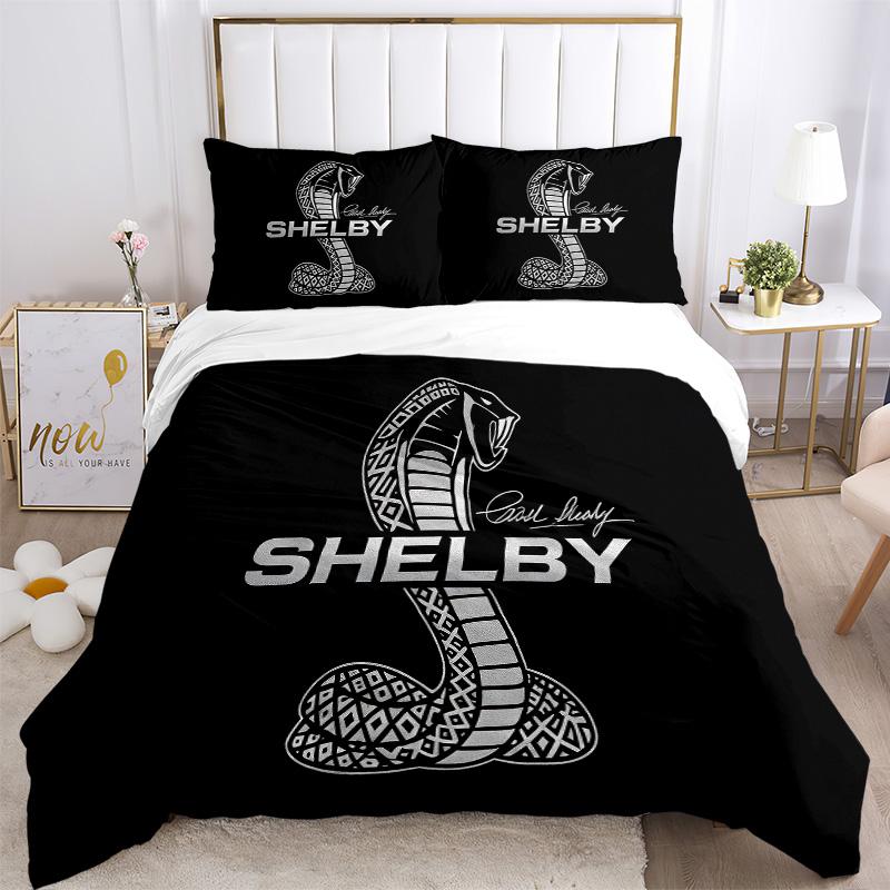 Shelby Snake Bedding 3 Piece Set HD Print Duvet Cover Pillowcases for Teens Adult Bedroom Decoration Christmas Gift